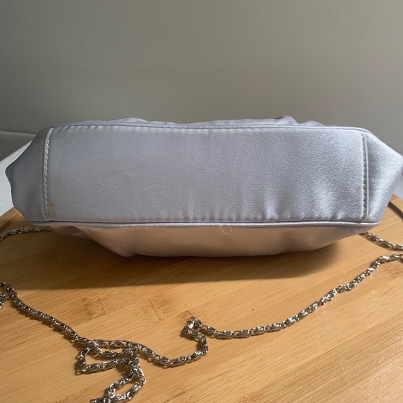 Jessica McClintock Women's Satin Frame Evening Clutch Bag Purse Formal Chain - Picture 7 of 7